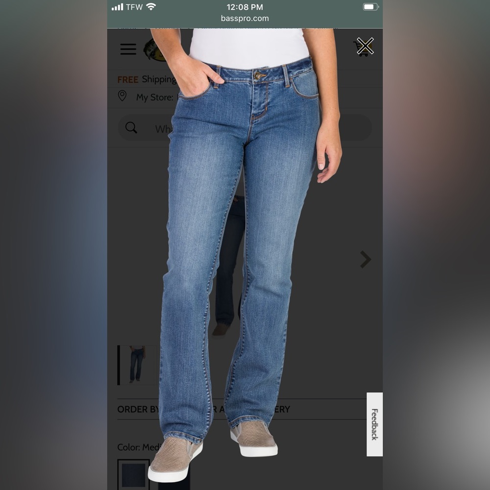 Natural Reflections straight leg jeans
